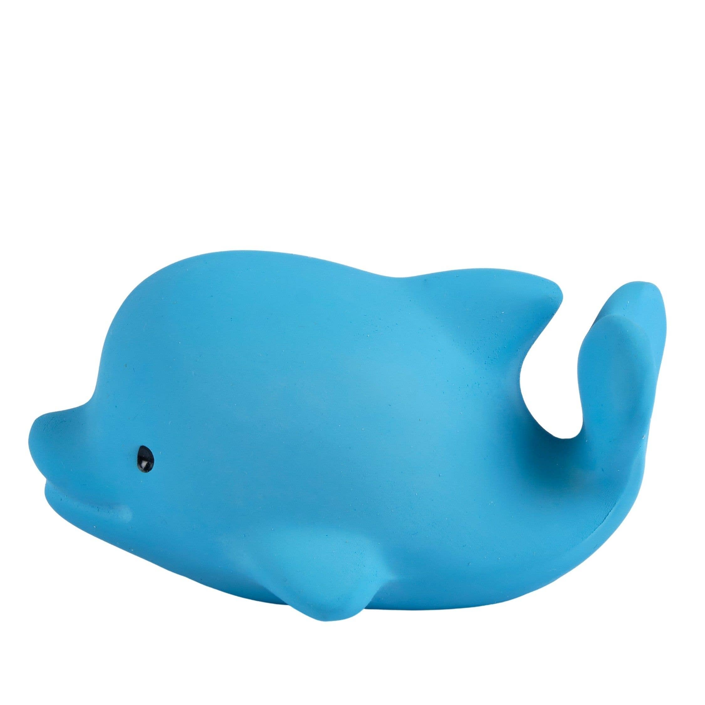 Tikiri Toys LLC - Wholesale Bath Toy - Baby - Dolphin Natural Organic Rubber Teether, Rattle & Bath Toy5
