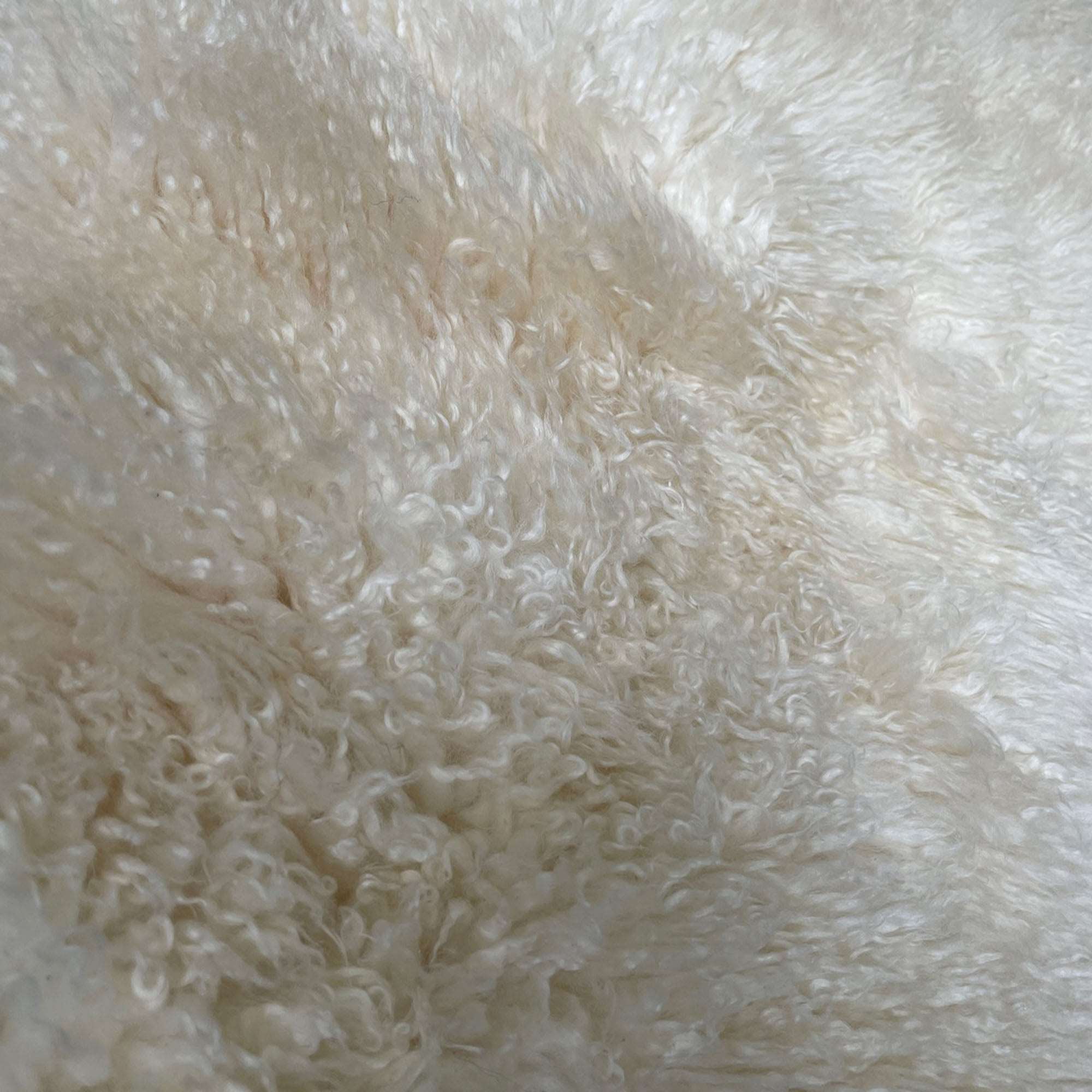 Wildash London - Wholesale Area Rug - British Curly Sheepskin Ivory Cream White 100% Natural Sheep Skin Rug6