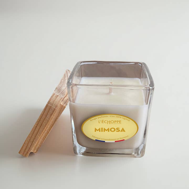 L'Échoppe Buissonnière - Wholesale Jar/Filled Candle - Scented Candle 85g - Floral - Small Square Jar6