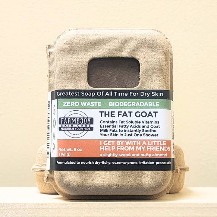Farmbody Skin Care - Venta al por mayor Pastilla de jabón - The Fat Goat | El mejor jabón de leche de cabra y sebo para eccema y piel irritada5
