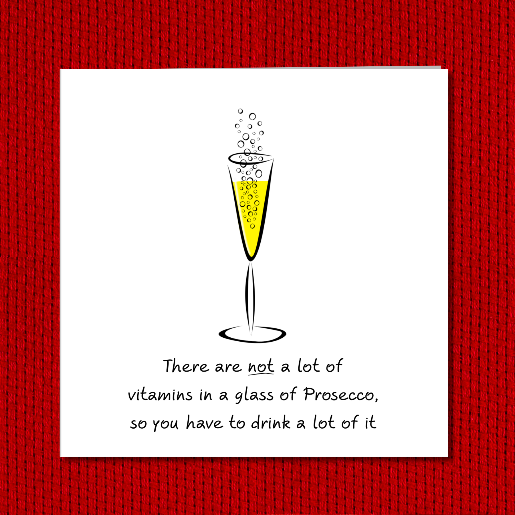 Swizzoo Cards – wholesale Birthday card – Prosecco Champagne Birthday Card or Friendship card - girl friend, female, Funny, humorous and fun. Handmade.3