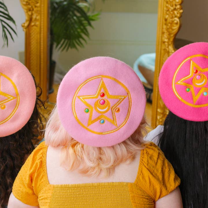 Clammy Heart - Wholesale Beret - Women's - Crystal Star Embroidered Beret!2