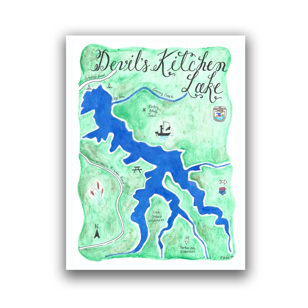 Emily Drew Yates Art & Illustration - Wholesale Postcard - Postcards - Watercolor Calligraphy Maps - 31 Maps24