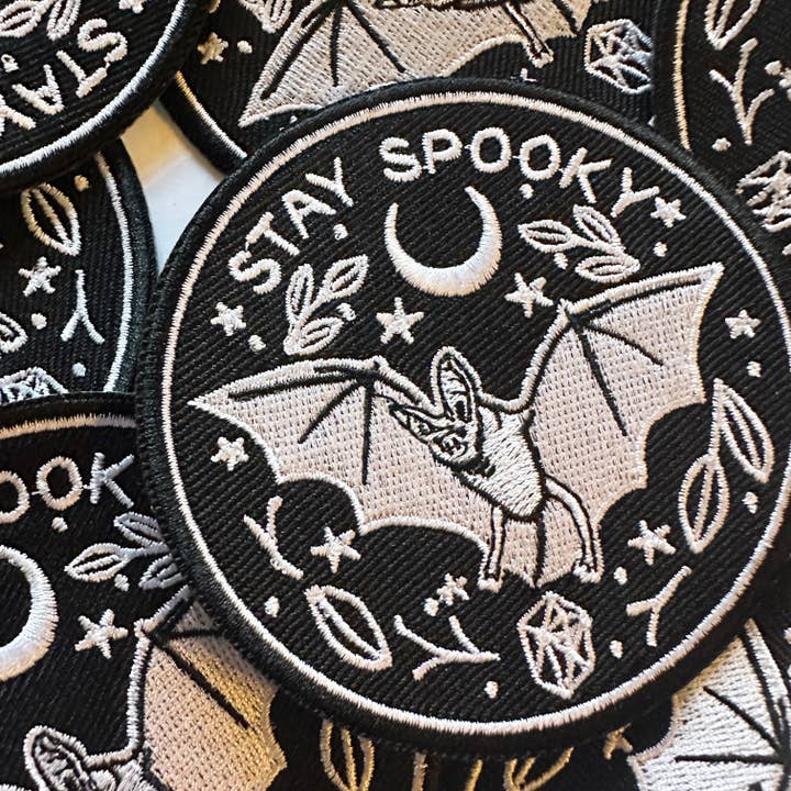 Bleiben Sie gruselig Halloween-Aufnäher zum Aufbügeln für den Großhandel von Espi Lane