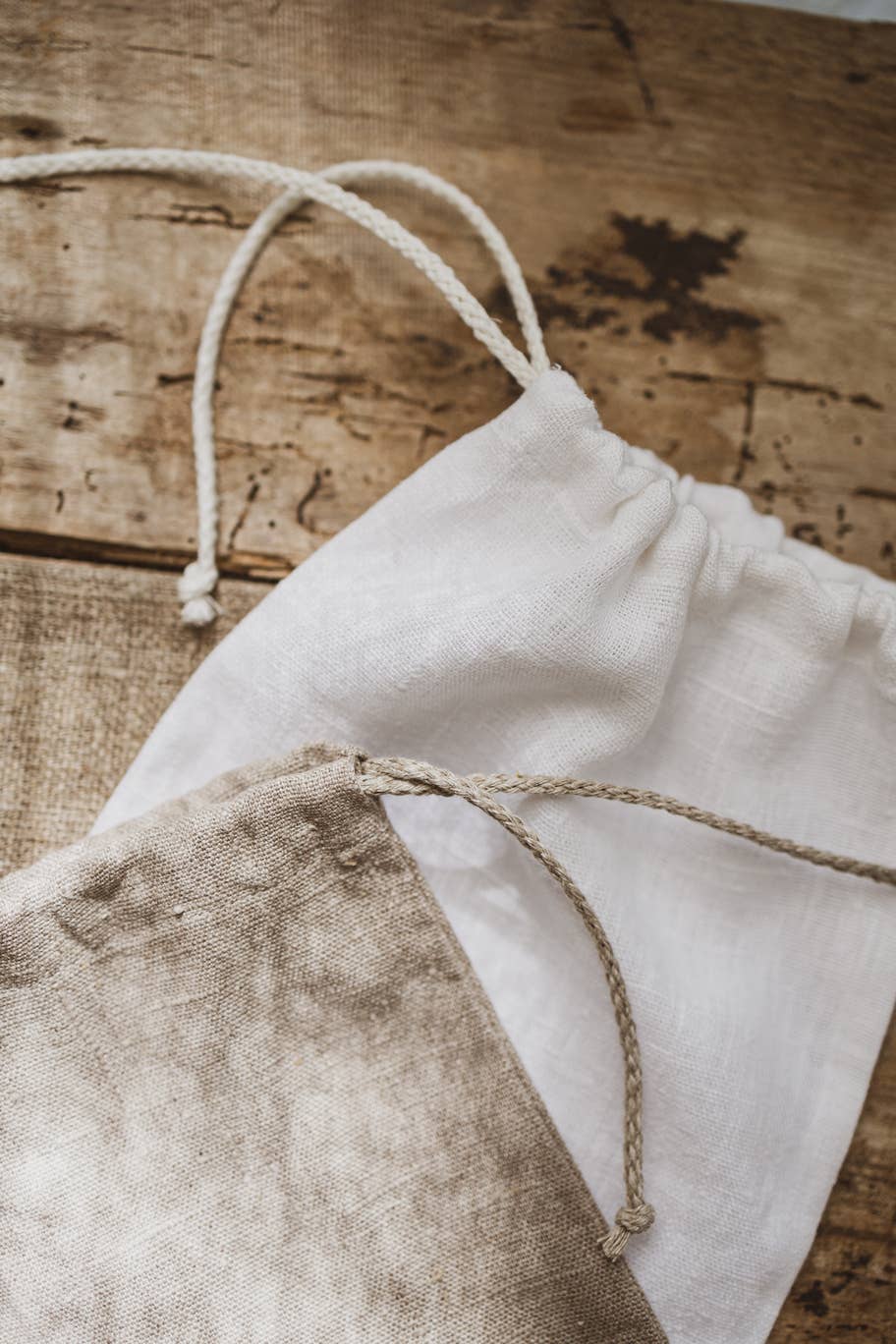 Epic Linen – Wrap/saco para armazenar alimentos por atacado – Saco Baguette de Linho com Cordões, Saco de Armazenamento Sustentável0