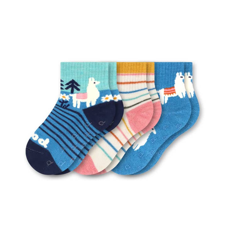 Pacas - Wholesale Socks - Kids - 3 Pack - Toddler Pacas Gripper Socks26