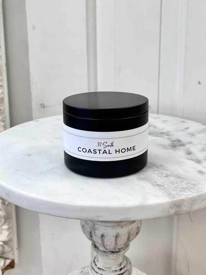 Luxury Soy Wax Candle in 8 oz. Tin I COASTAL HOME for wholesale by 37 South Home Fragrances
