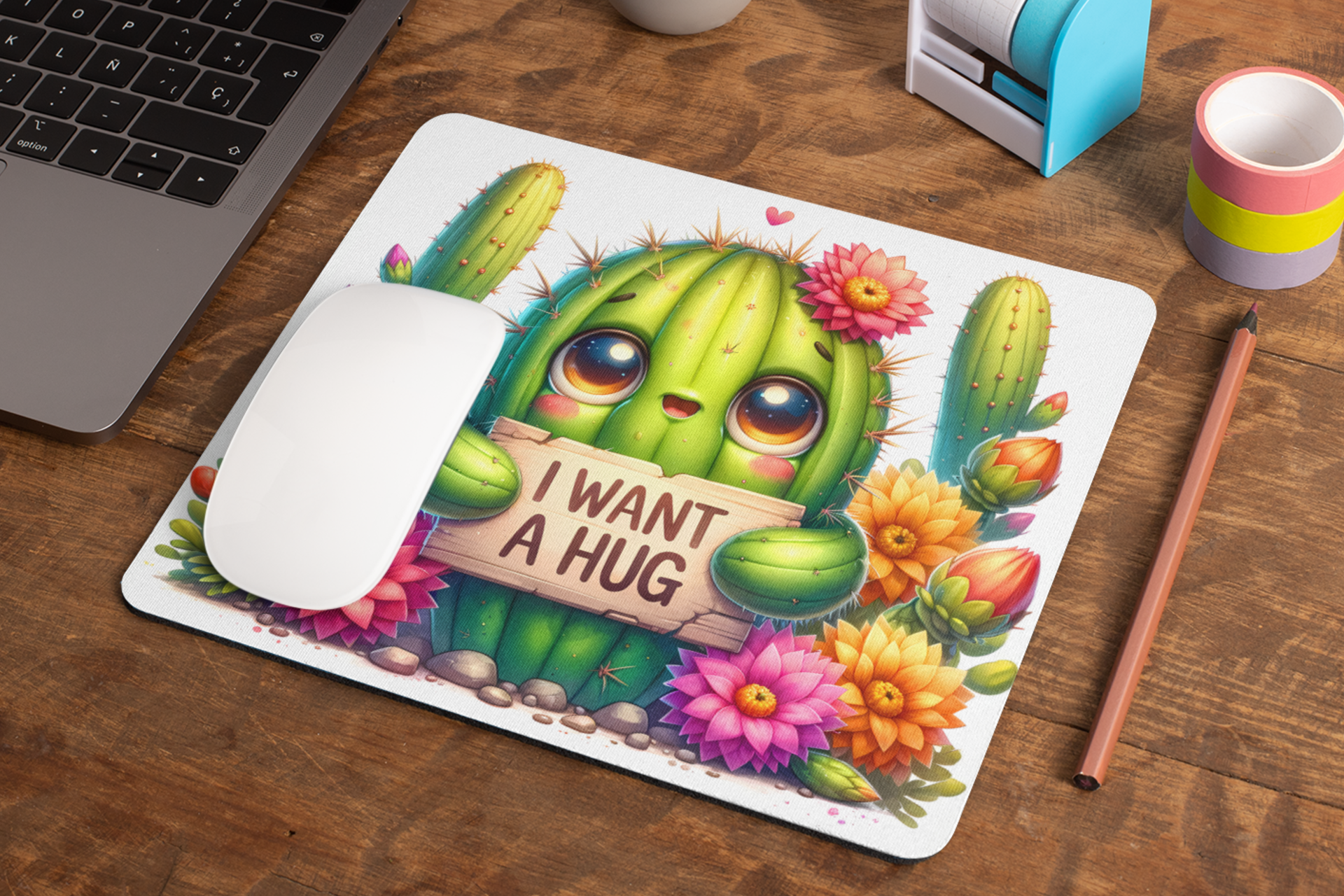 Corksee - Vente Tapis de souris - Je veux un câlin | Tapis de souris2