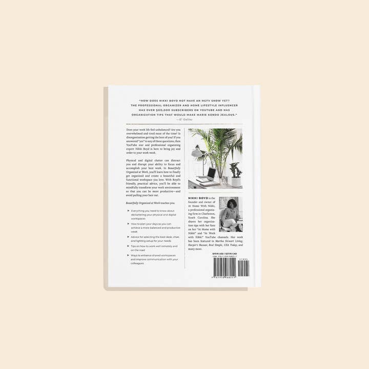 Paige Tate & Co. - Wholesale Book - Adult - Beautifully Organized at Work (White Coffee Table Books)