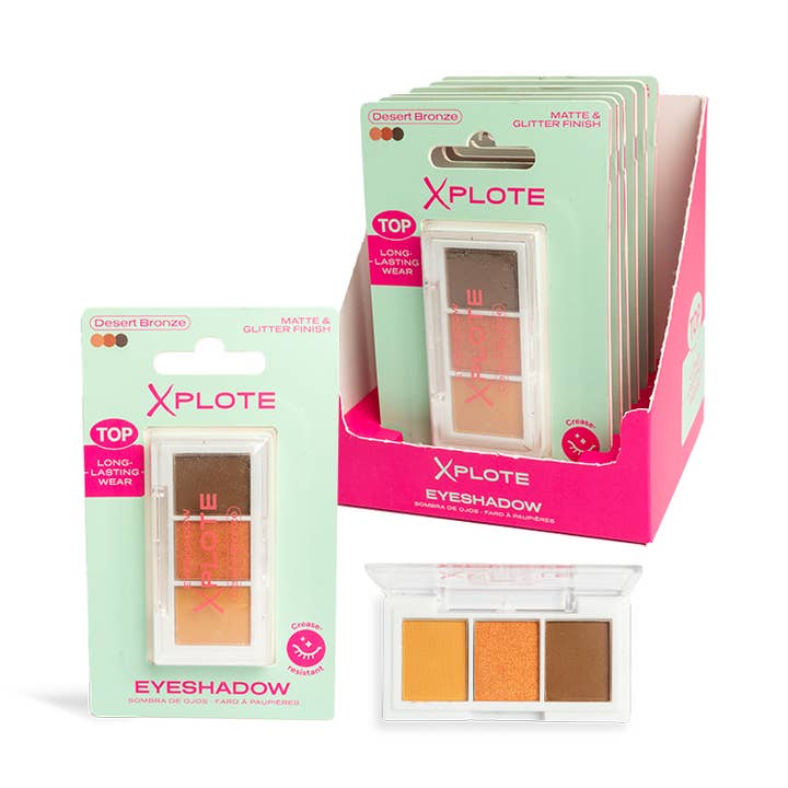 PALETA DE SOMBRAS DE OJOS XPLOTE DESERT BRONZE para venta al por mayor de Aquarius Cosmetic SLU