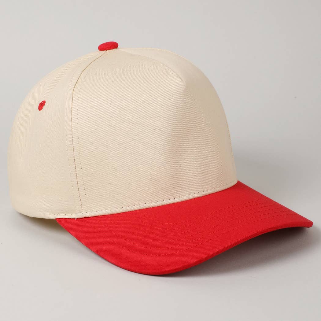 Fashion City – Engroshandel Baseballkasket - Til børn – Børns ensfarvede tofarvede baseballkasket i lærredsbomuld10