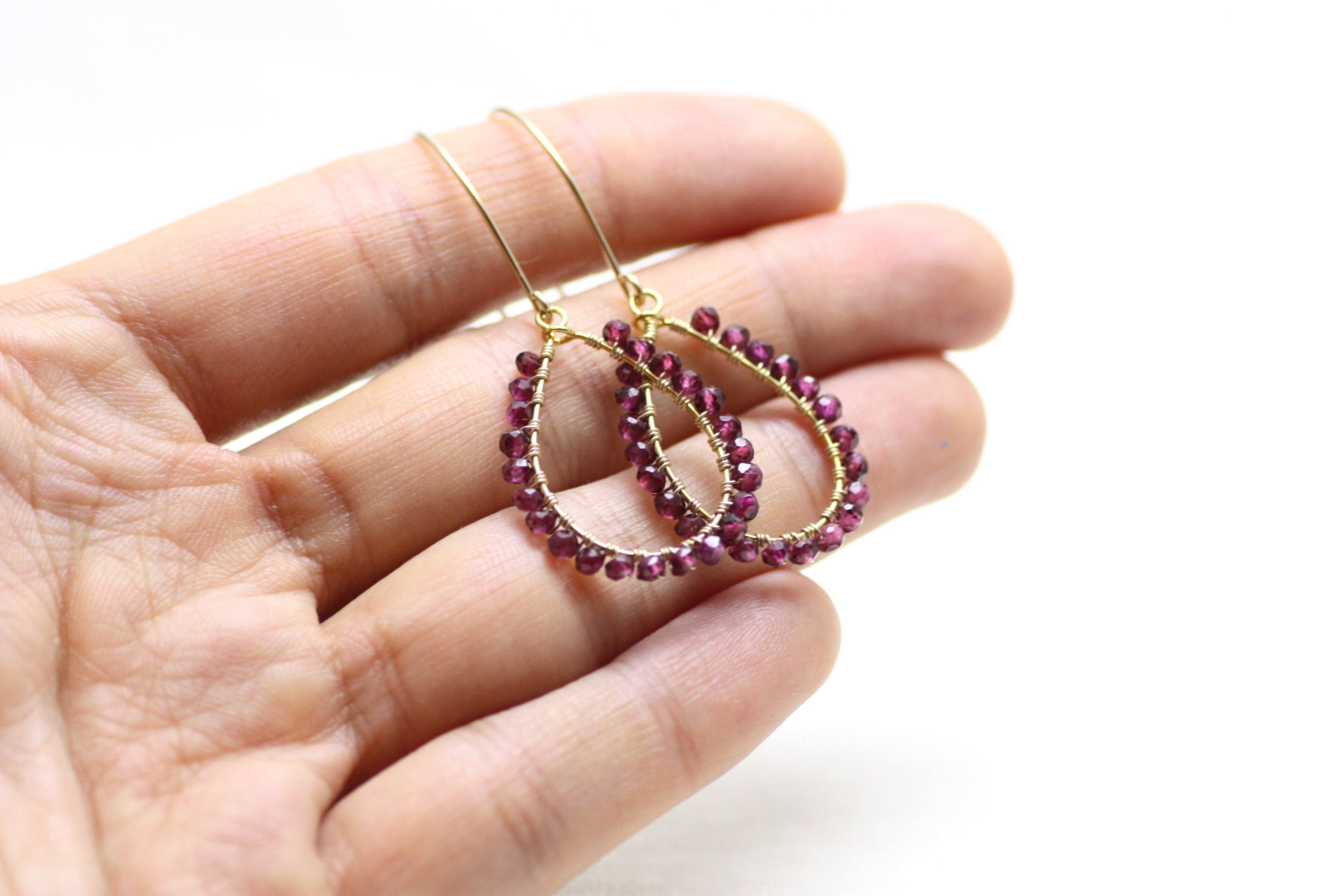 Azki Jewelry - Wholesale Dangle Earrings - Wire Wrapped Chandelier Earrings3