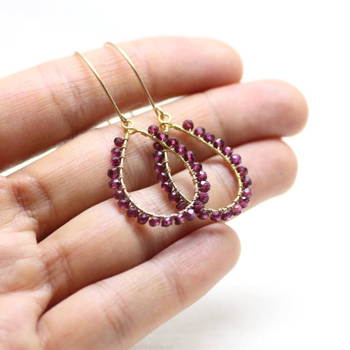 Azki Jewelry - Wholesale Dangle Earrings - Wire Wrapped Chandelier Earrings3