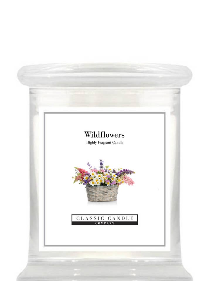 Wildflowers Medium Jar for wholesale by Classic Candle Company Ltd