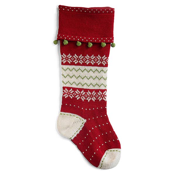 Melange Collection - Wholesale Holiday Stocking - Nordic Smooth-Cuff Stocking0
