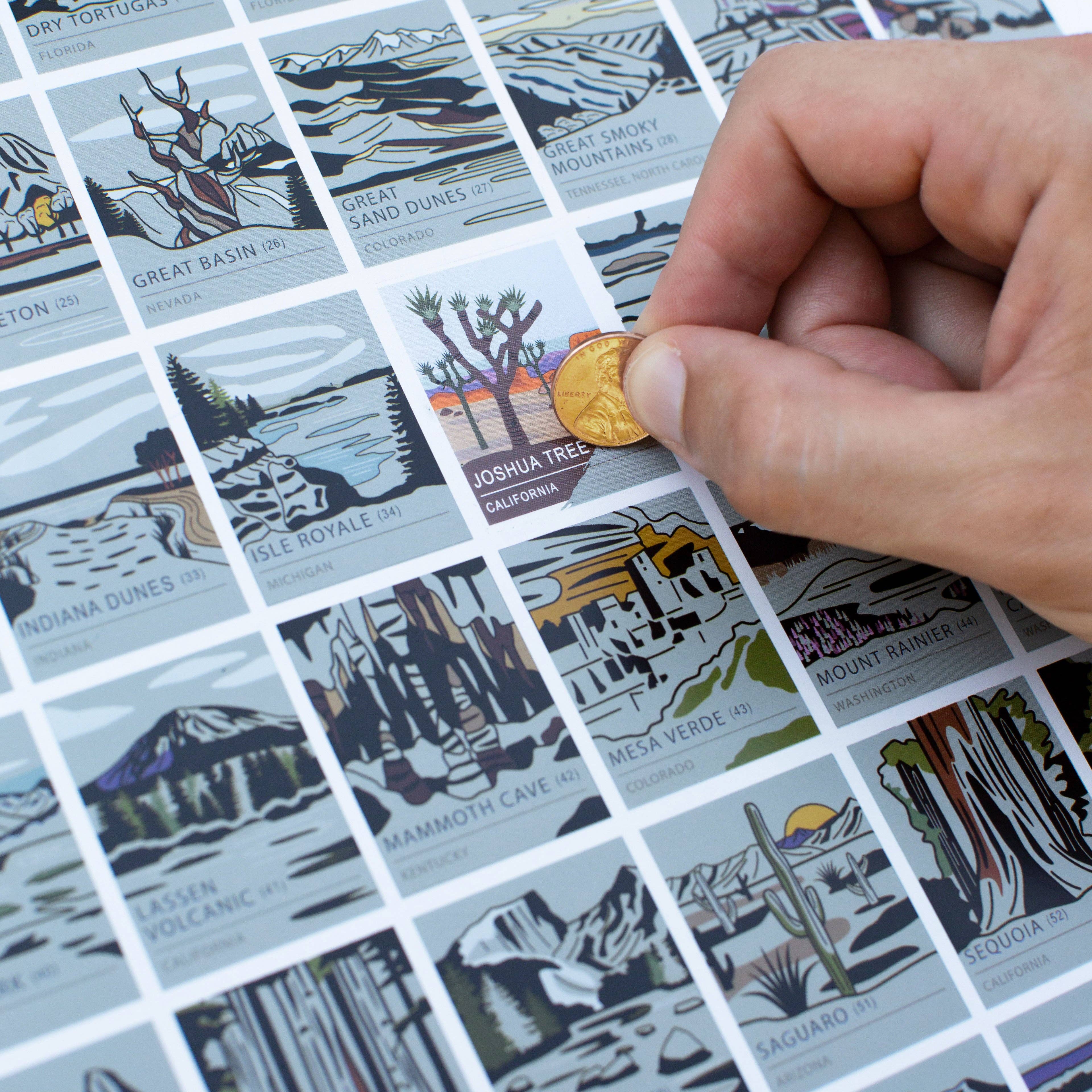 Pop Chart - Wholesale Art Print - National Parks Scratch-Off Chart | 12" x 16" Print1