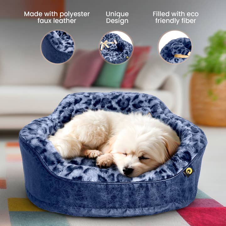 Precious Tails - Wholesale Pet Bed - Cat/Dog - Precious Tails Leopard Princess Bed