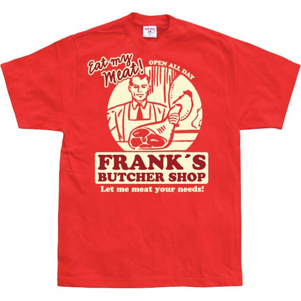 Hybris Production AB – wholesale Screen printed t-shirt – unisex – Frank's Butcher Shop T-Shirt4