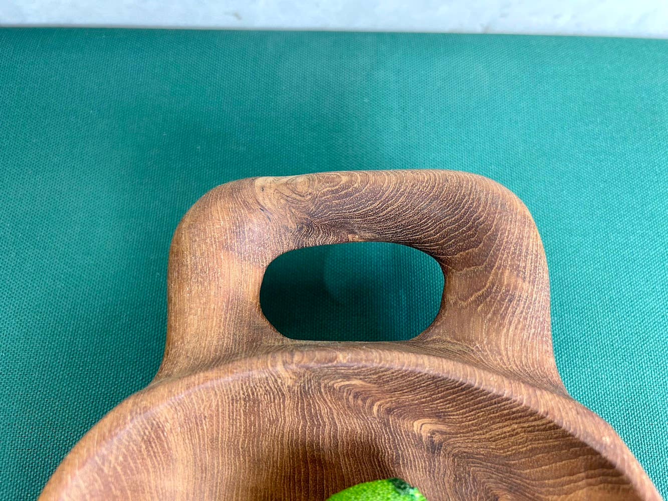 Tuckahoe Hardwoods – Engroshandel Pyntebakke – Rustikt teaktræsfad med håndtag - lille3