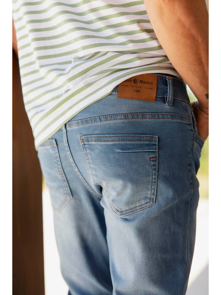 Custi Mikelo: Men's Clothing & Christmas Gifts - Wholesale Jeans - Men's - Elastic Denim Jeans Break | Curro3