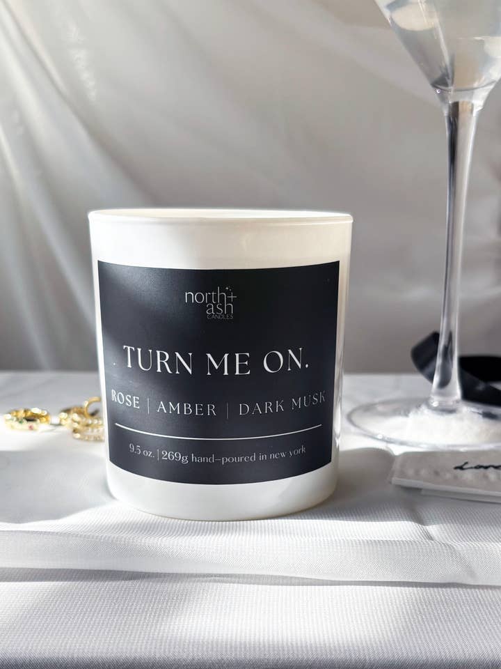 Turn Me On. | ROSE, AMBER, DARK MUSK for wholesale by North + Ash Candles