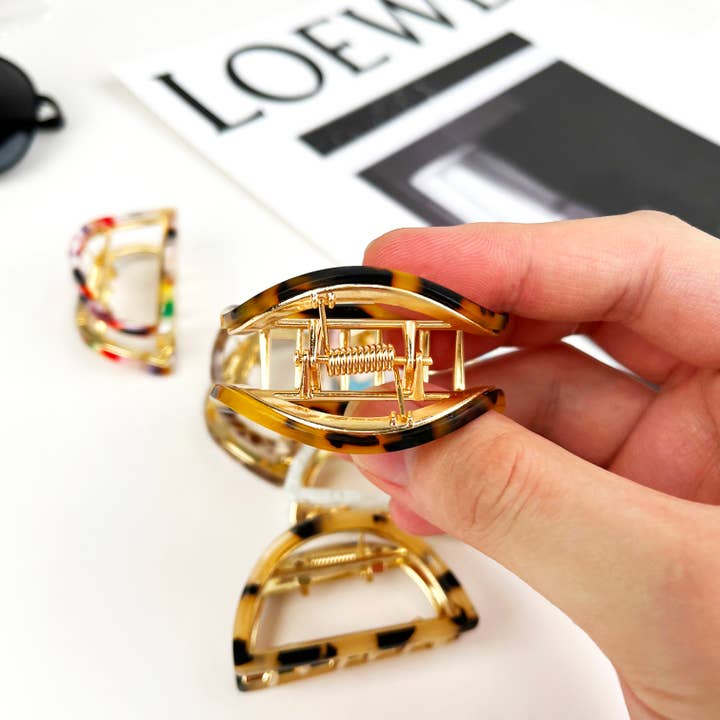 mildstyles - Wholesale Hair Clip - Women's - Half round alloy hair claw clip5