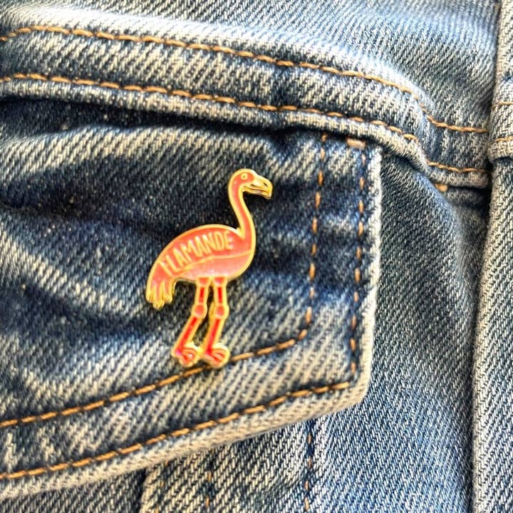 Pin's flamande pour la vente par Madame la mouette