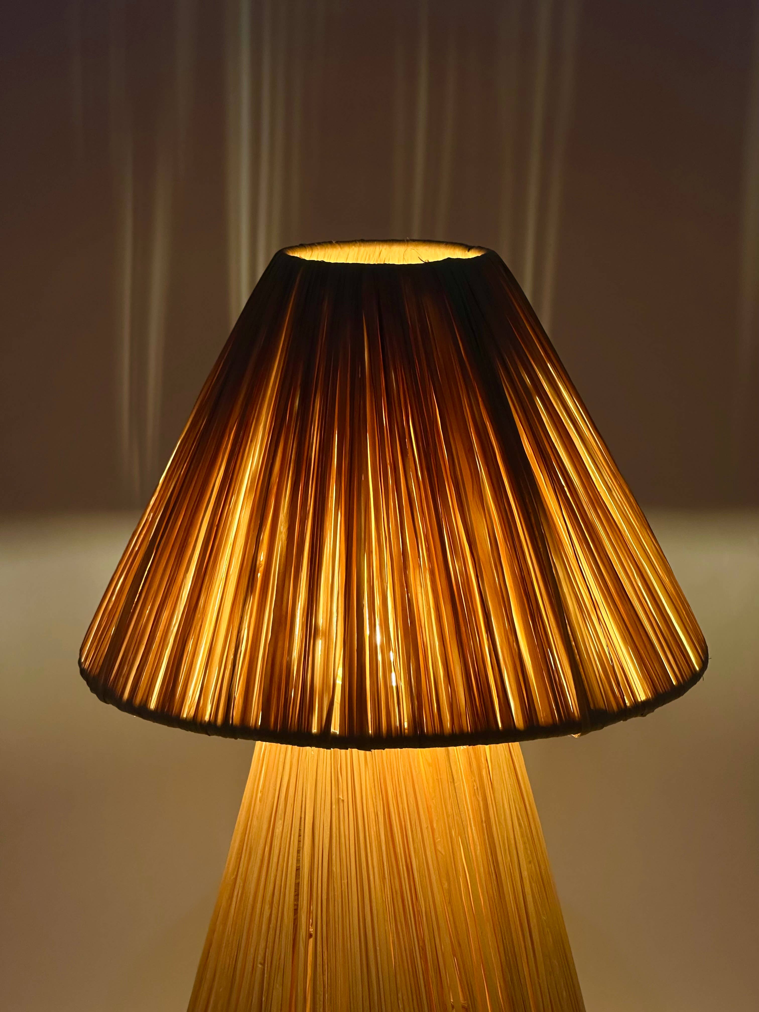 Mikwi – wholesale Lampshade – Natural raffia lamp, raffia lampshade, TABLE LAMPSHADES   10