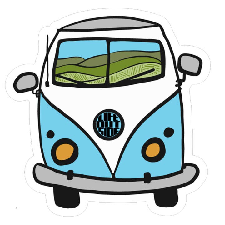 Adventure Van Sticker for wholesale by Life Outside Sticker Company