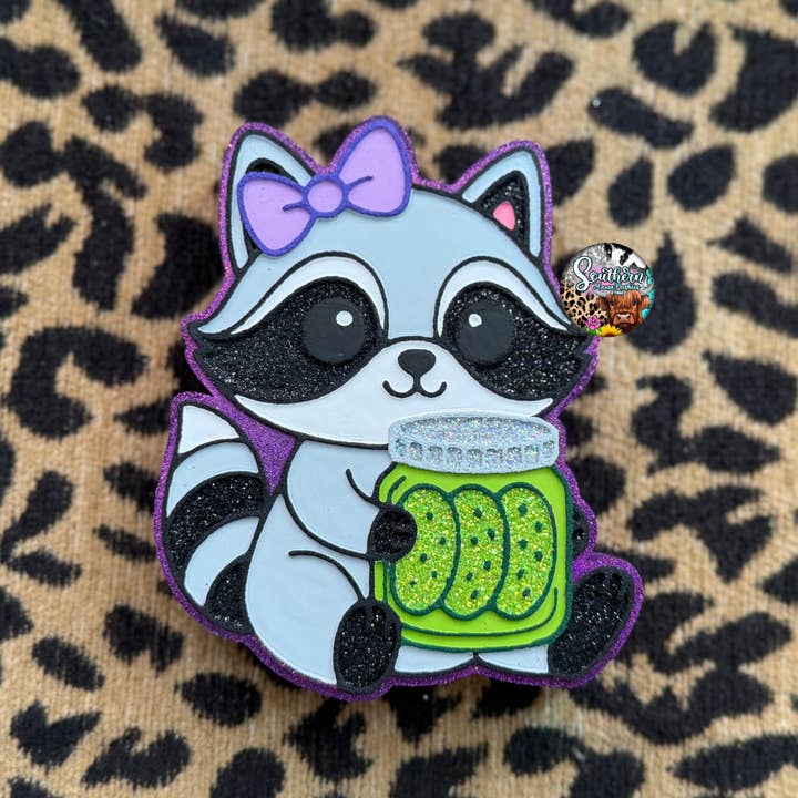 Raccoon With Pickles Car Freshie for wholesale by Southern Mama Freshies & More