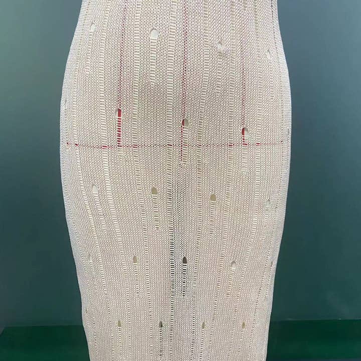 As Shown HOT Summer Knit Dress Beach Sexy Breezy for wholesale on Faire12