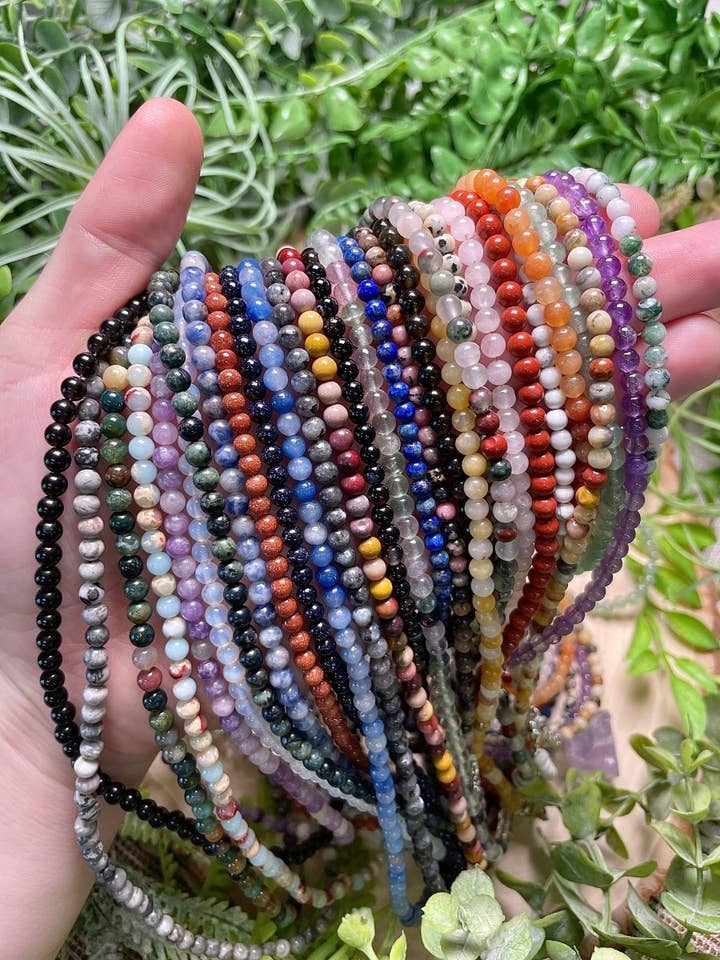 Collier en perles de cristal pour la vente par Copper Ashes