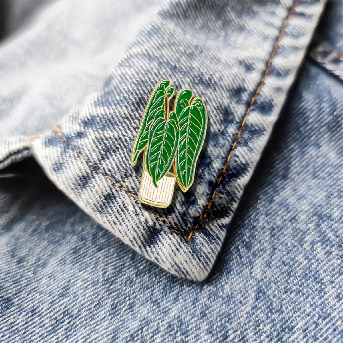 Magia Design - Wholesale Lapel Pin/Button - Potted Plant Alloy Pin6