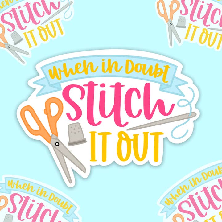 Autocollant en vinyle Stitch It Out pour la vente par Sweet Humors