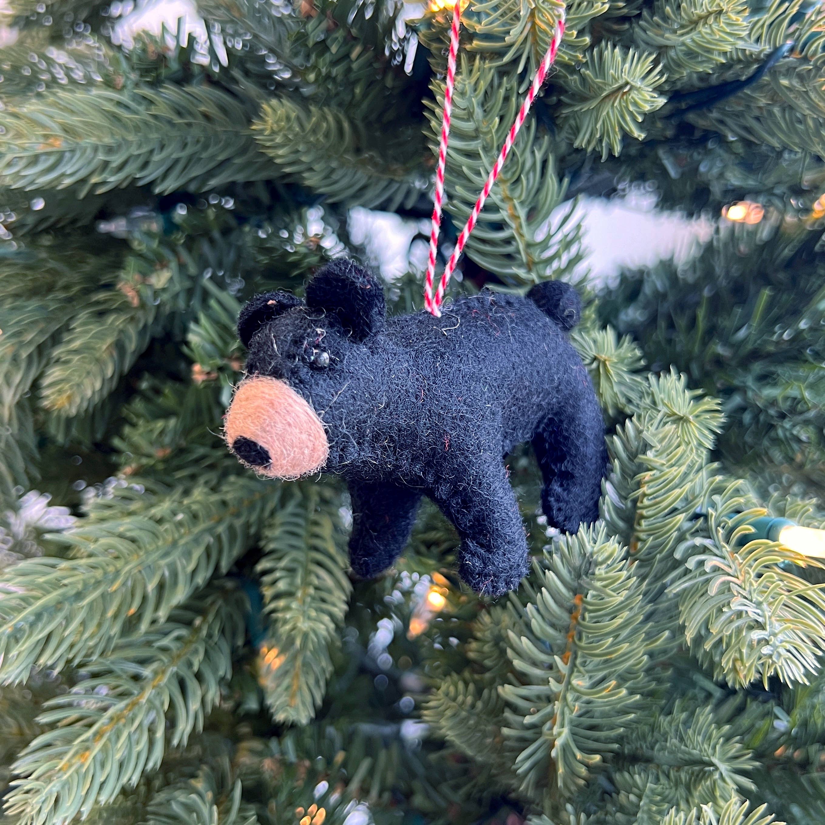 Ornaments 4 Orphans - Wholesale Ornament - Black Bear Felt Wool Christmas Ornament 3