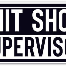 Shit Show Supervisor Sticker for wholesale by Lyrical River Designs
