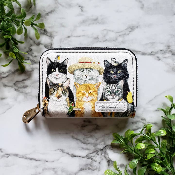Monarque - Wholesale Wallet - Women's - Mary Lake Thompson Cats Zipper Wallet3
