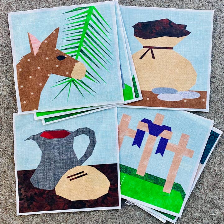 Faith and Fabric - Wholesale Banner - Fabric Panel: Holy Week 2