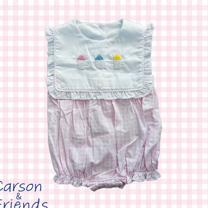 Carson et ses amis Boule de neige à nœud français - Rose pour la vente par Carson & Friends