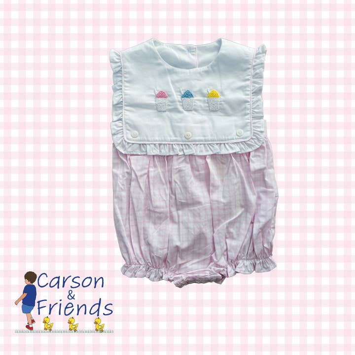 Carson and Friends French Knot Snowball Bubble- Pink for wholesale by Carson & Friends