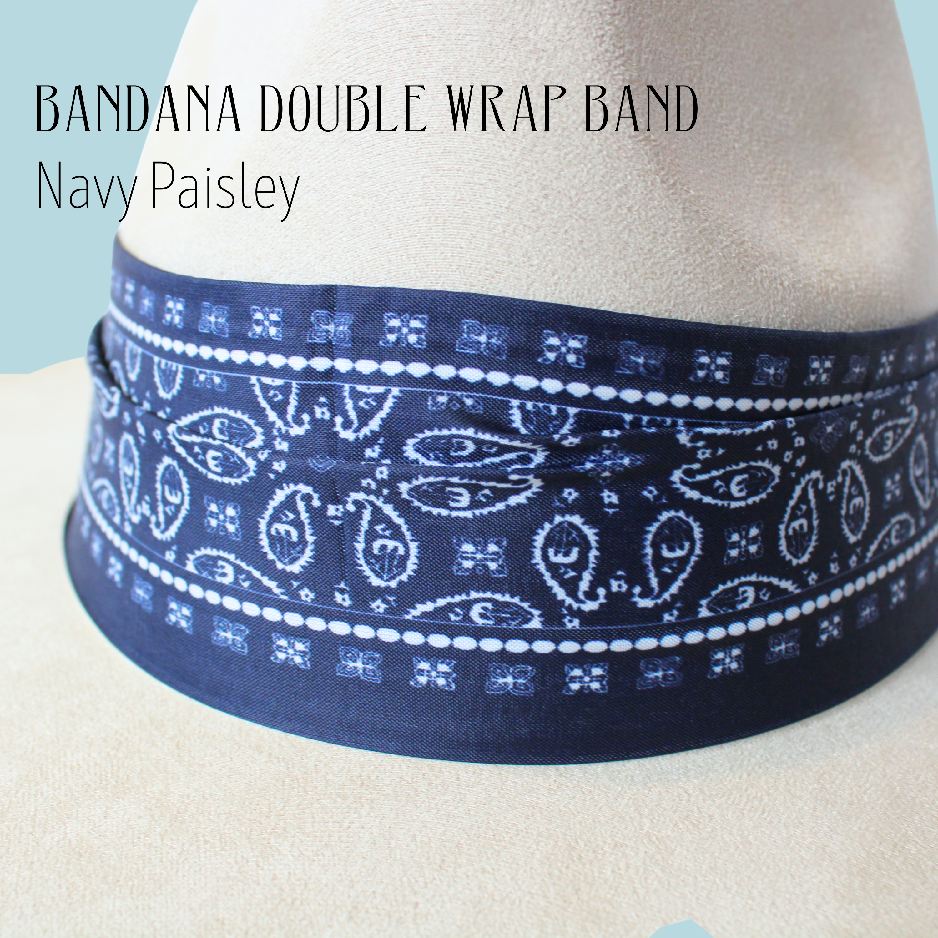 Wildflowers and Barley - Wholesale Hat Accessory - Women's - Bandana Double Wrap Hat Bands8