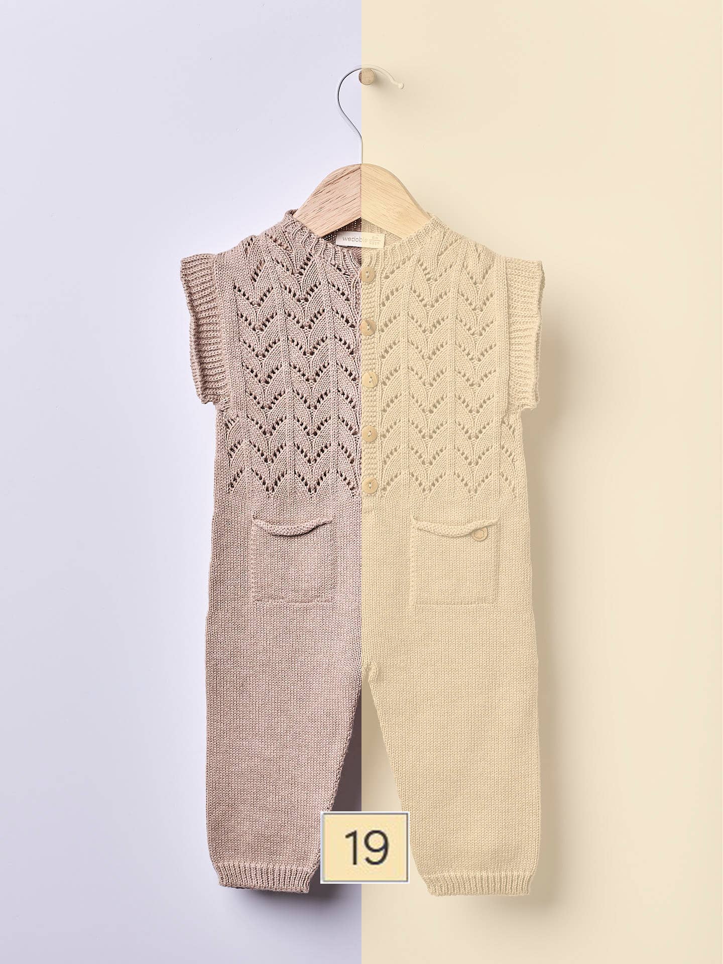 Wedoble: sustainable children's fashion - Wholesale Jumpsuit - Baby - Jumpsuit knitted in organic cotton | SUMMER IN THE VILLAGE1