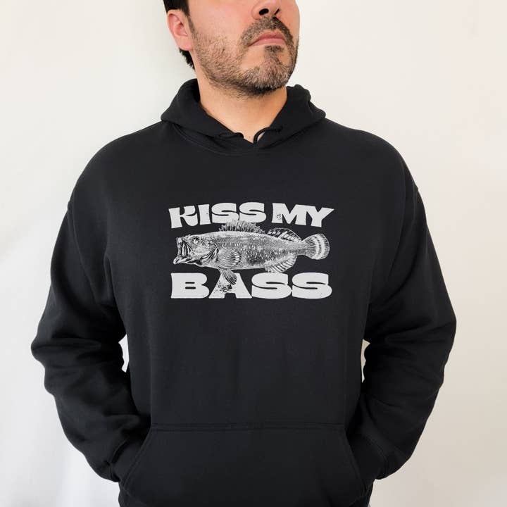 Kiss My Bass Crewneck Sweatshirt Hoodie 217 for wholesale by 208T2.0