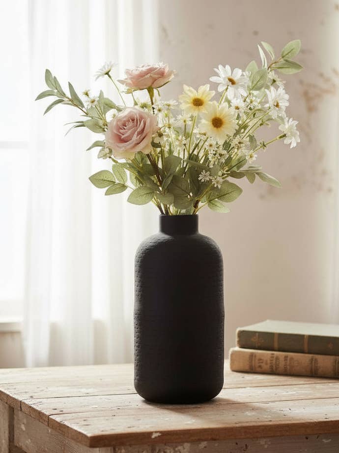 Textured Vase Large Oblong for wholesale by Made Market Co.