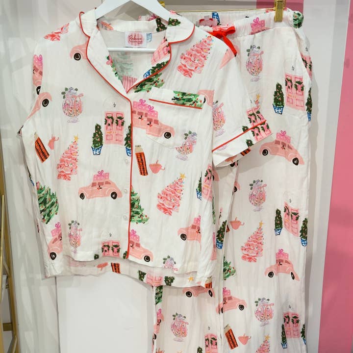 CHRISTMAS ELEMENTS - PANT SET PJS for wholesale by Rebecca Illustrated
