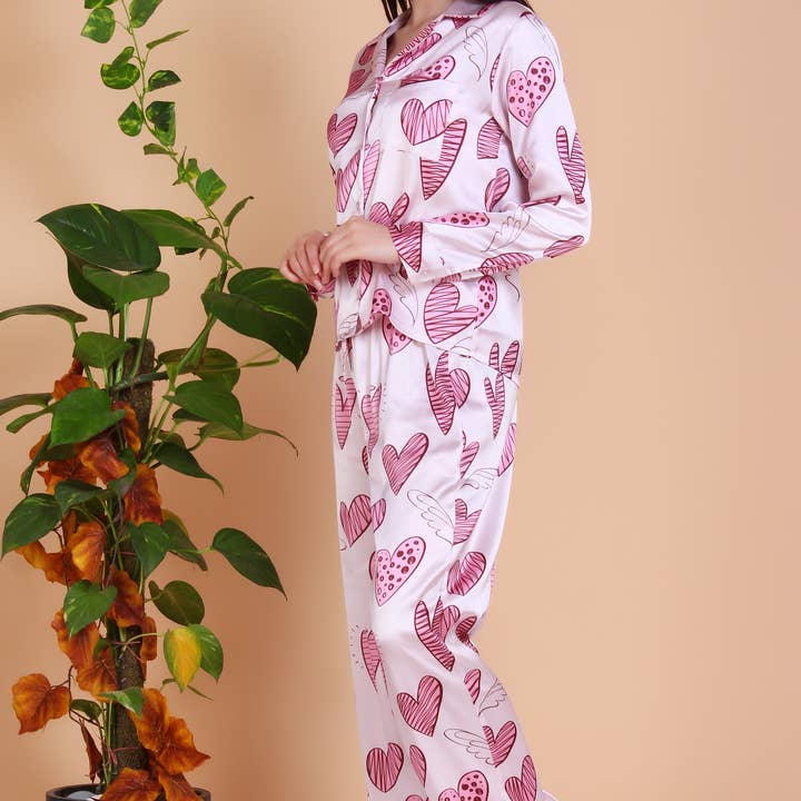 Heartfelt Serenity Nightwear Women PJ Set for wholesale by Miniapparels
