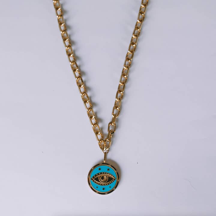 The Dreamy Turquoise Eye Necklace for wholesale by Jay Nicole Designs