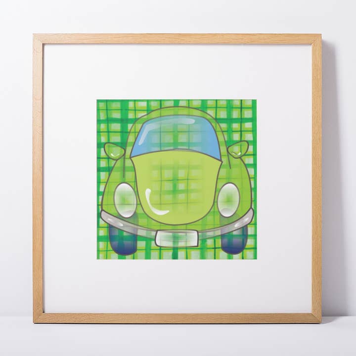 Scottish Beetle Car Green for wholesale by Urban Kolor