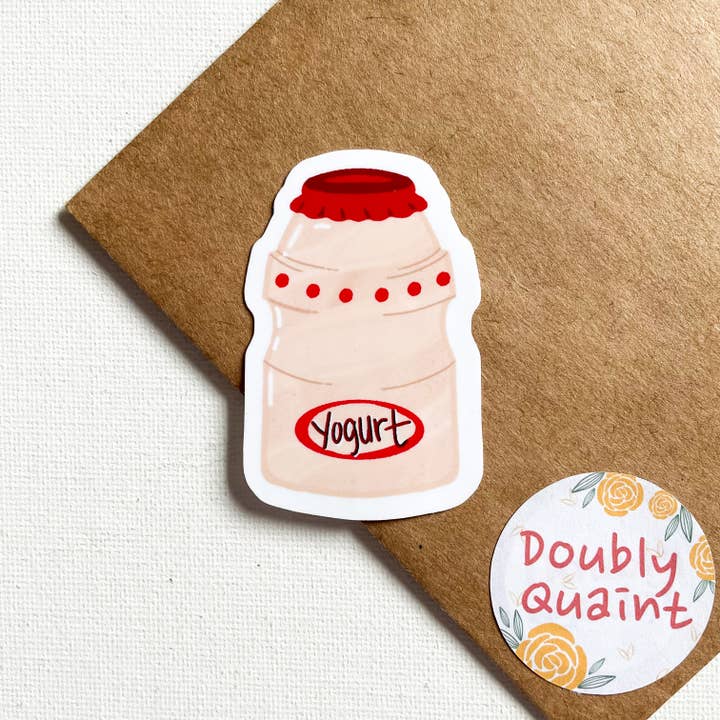 Vinyle autocollant boisson yaourt asiatique pour la vente par Doubly Quaint