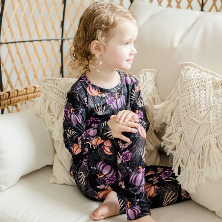 Set de pijama de manga completa - Creepy Crawly para venta al por mayor de Cuddles N Giggles